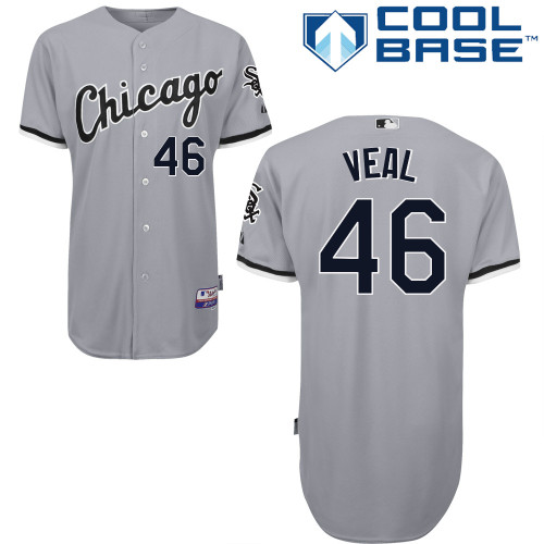 Donnie Veal #46 mlb Jersey-Chicago White Sox Women's Authentic Road Gray Cool Base Baseball Jersey